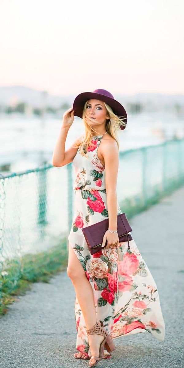 Bold florals and bright colors shine here.